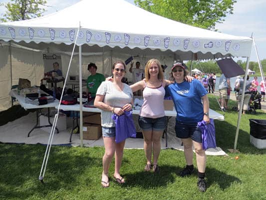 RepairClinic.com employees Samantha Zeisler, Judy Samons and Lois Meininger volunteered at the event.