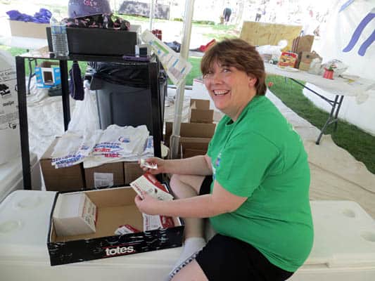 Janice Eaton at Relay for Life 2013